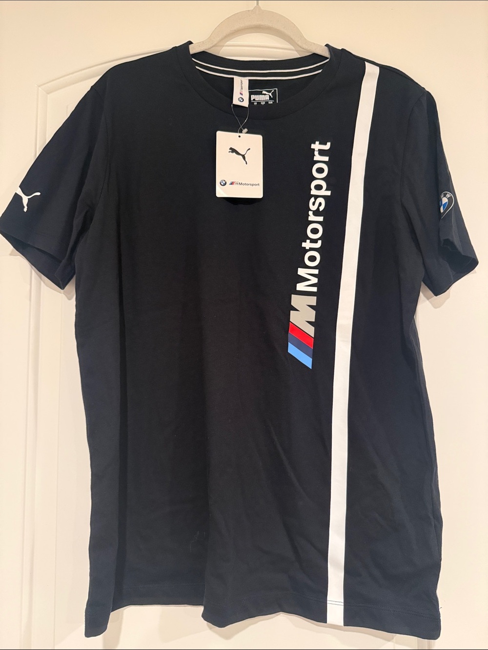 Puma BMW M Motorsport Men's Black Graphic T‑Shirt